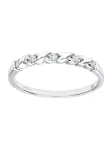 DIAMANT LETERNEL Žiedas 'Eternity-Ring aus 375 Wei&szlig;gold mit 0.10 Karat Diamant' sidabrinė