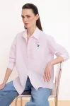 Trendyol Palaidinė žalia / rožių spalva / balta