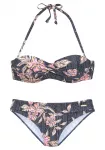 SUNSEEKER Bikinis smėlio spalva / rožinė / juoda