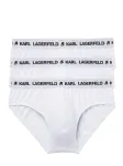 Karl Lagerfeld Boxer trumpikės juoda / balta