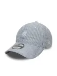 NEW ERA Sportinė kepurė '9TWENTY New York Yankees MLB Seersucker' tamsiai mėlyna jūros spalva / pastelinė mėlyna
