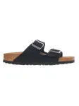BIRKENSTOCK Sandalai 'Arizona Vegan Birkibuc Narrow Fit Earthy Black' juoda