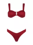 Acuarela Brand Bikinis 'Royale U Brazilian Bikini Set' rubinų raudona