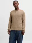 JACK & JONES Megztinis 'JJPANNEL' &scaron;viesiai ruda
