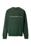 TIMBERLAND Megztinis be užsegimo 'ESTABLISHED 1973' gelsvai pilka spalva / ruda / tamsiai žalia