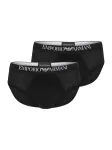 Emporio Armani Vyri&scaron;kos kelnaitės juoda / balta