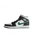 Jordan Sportbačiai su auliuku 'AIR JORDAN 1' tamsiai žalia / juoda / balta