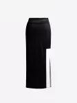 4TAILORS Sijonas 'Echo' juoda / balta
