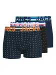 JACK & JONES Boxer trumpikės 'Henrik' mėlyna / oranžinė / juoda / balta