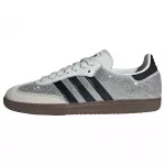 ADIDAS ORIGINALS Sportbačiai be auliuko 'Samba' juoda / sidabrinė / balta / balk&scaron;va