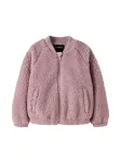 NAME IT Demisezoninė striukė 'NMFMiffy' alyvuogių spalva / rausvai violetinė spalva / vyno raudona spalva
