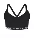 NIKE Sportinė liemenėlė 'INDY' juoda / balta