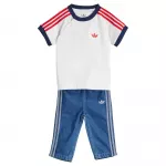 ADIDAS ORIGINALS Rinkinys 'Denim Tee Set' tamsiai mėlyna jūros spalva / tamsiai (džinso) mėlyna / juoda / balta
