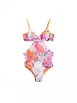 Desigual Maudymosi kostiumėlis kario spalva / oranžinė / juoda / balta