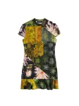 Desigual Suknelė žalia / alyvuogių spalva / ry&scaron;kiai rožinė spalva / juoda