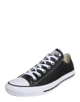 CONVERSE Sportbačiai be auliuko 'CHUCK TAYLOR ALL STAR LEATHER' juoda / balta