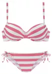 VENICE BEACH Bikinis rožinė / balta