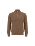 DAN FOX APPAREL Megztinis 'Leart' rausvai pilka