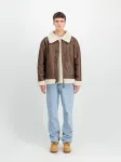 ALPHA INDUSTRIES Demisezoninė striukė 'B3 FL' ruda