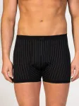 zd ZERO DEFECTS Boxer trumpikės 'Helios prinstriped Egyptian cotton' juoda