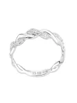 DIAMANT LETERNEL Žiedas 'Eternity-Ring aus 375 Wei&szlig;gold mit Diamant' sidabrinė