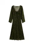 Desigual Suknelė žalia / juoda