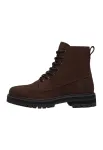 TIMBERLAND Auliniai batai su rai&scaron;teliais tamsiai ruda