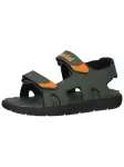 TIMBERLAND Atviri batai 'Perkins' tamsiai žalia / oranžinė