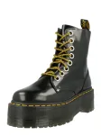 Dr. Martens Suvarstomieji kulk&scaron;nis dengiantys batai 'Max' tamsiai geltona / juoda