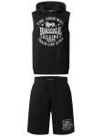 LONSDALE Treningas 'Shotley' juoda / balta