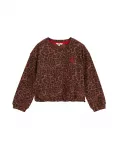 WE Fashion Megztinis be užsegimo ruda / tamsiai ruda