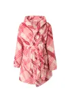 Juicy Couture Trumpas vonios chalatas 'LOTTIE' rožių spalva / &scaron;viesiai rožinė / tamsiai rožinė / balta