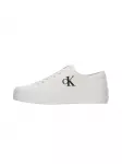 Calvin Klein Sportbačiai be auliuko 'Flatform' juoda / balk&scaron;va