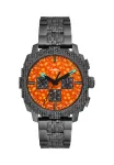 FOSSIL Analoginis (įprasto dizaino) laikrodis 'MINECRAFT' turkio spalva / grafito / oranžinė