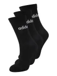 ADIDAS PERFORMANCE Sportinės kojinės 'Linear Crew Cushioned 3 Pairs' juoda / balta