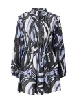 VERO MODA Suknelė 'VMVERA VIOLET' melsvai pilka / &scaron;viesiai mėlyna / balta