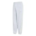ADIDAS SPORTSWEAR Sportinės kelnės 'Kit 3-Stripes Loose Cuffed' margai pilka / sidabrinė / vilnos balta