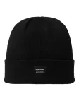 JACK & JONES Megzta kepurė juoda / balta