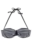 VENICE BEACH Bikinio vir&scaron;utinė dalis juoda / balta