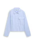 TOM TAILOR DENIM Palaidinė mėlyna / balta