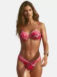 Lipsy Bikinio vir&scaron;utinė dalis rožinė / raudona / tamsiai raudona / balta