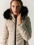 KOROSHI Žieminė striukė smėlio spalva / juoda