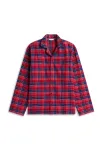 TOMMY HILFIGER Apatiniai mar&scaron;kinėliai tamsiai mėlyna / tamsiai violetinė / ry&scaron;kiai raudona / balta