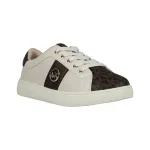 Michael Kors Kids Sportbačiai 'JEM RAINE' nebalintos drobės spalva / tamsiai ruda / juoda