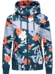 Ragwear Funkcinė striukė 'Nuggie' &scaron;viesiai mėlyna / benzino spalva / oranžinė / balta