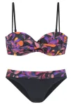 VIVANCE by LASCANA Bikinis purpurinė / oranžinė / raudona / juoda