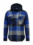 Radwa Mar&scaron;kiniai 'Mens flannel with hooddie' sodri mėlyna (&bdquo;karali&scaron;ka&ldquo;)