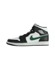 Jordan Sportbačiai su auliuku 'AIR JORDAN 1' tamsiai žalia / juoda / balta