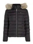 Tommy Jeans Žieminė striukė smėlio spalva / &scaron;viesiai pilka / juoda