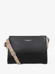 LANCASTER Paris Rankinė su ilgu dirželiu 'Lancaster Sac trotteur Zipp&eacute;e S Smooth Noir - Nude Clair - Nude Fonc&eacute;' juoda